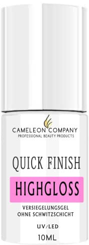 10ml Quick Finish Highgloss flexibel Hochglanz Versiegelungsgel ohne Schwitzschicht Flexibel Einzigartig UV/LED sealer finishgel