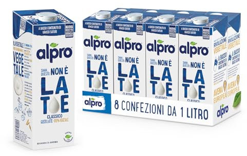 Alpro Bebida de Avena 100% Vegetal - THIS IS NOT M*LK Clásica - Pack de 8 x 1L