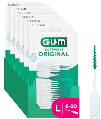 GUM SOFT-PICKS ORIGINAL Interdentalreiniger | Zahnreinigung Und Plaqueentfernung (L - 6x50)