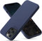 OitiYaa Liquid Silicone Case Compatible with iPhone 13 Pro Case,Full Body Protection,Ultra Slim Shockproof Phone Case with Soft Anti-Scratch Microfiber Lining,6.1 inch, Midnight Blue