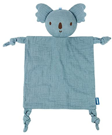 URFEDA Schmusetuch Koala,Schnuffeltuch mit Koala-Köpfchen,Kuscheltier Koala Flauschiges Plüschtier, Kuscheltuch Musselin Babydecke Komfort für Mädchen und Jungen Babyspielzeug empfohlen ab Geburt
