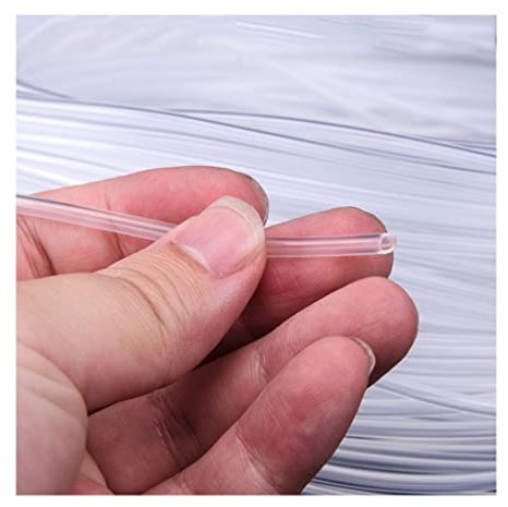 JEEIJ Silikon-Kapillarrohr, 0,5 Mm, 1 Mm, 2 Mm, 3 Mm Schlauch In Lebensmittelqualität, Silikonkautschukschlauch, 10 M Lange Dünne Schlauchschutzhülle (Color : 0.3 * 0.8mm, Size : 10m)