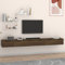 ZEYUAN Wandschränke 2 STK Hängeschrank, Fernsehschrank, Sideboard Hängend, Sideboard Tv Lowboard, Tv Cabinet, Braun Eiche-Optik 102x30x20cm Holzwerkstoff