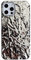Tybiky Kompatibel with iPhone 12 Mini Hülle, Design des galvanischen Prozesses Gliter Tinfoil Wasserwelligkeit Handyhülle, Weiche TPU Fallschutz rutschfeste Kratzfest Langlebige Hüllen, Silber