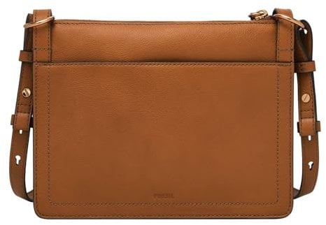 Fossil Damentasche Taryn braune Crossbodytasche aus Leder, L: 24,1 cm, B: 5,7 cm, H: 18,4 cm, ZB1894216