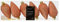Kaemingk Christbaumschmuck Zapfen Kunststoff 8cm x 6 Stück Weihnachtskugeln Christbaumkugeln Kupferrot Kupfer - Bronze - Hellorange