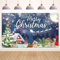Koliphy Decoracion Navideña, Pancarta Decorativa de Merry Christmas para uso Interior y Exterior, Pancarta Decorativa para Fiesta de Navidad, 180 x 110 cm (Fuegos Artificiales)
