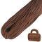 LEREATI Polyester Garn, Makramee Garn 3mm x 200m Polyester-Seil Polypropylen-Kordel Makramee Schnur Geflochten für Handtasche, Häkeltasche, Strickwaren, Wohndekorationen (Karamell)