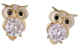 XLTEAM Ohrringe Goldfarbe Eule Ohrstecker für Frauen Nachteule Ohrringe Tanz Party Geschenk Luxus Ohrschmuck Geburtstagsgeschenke
