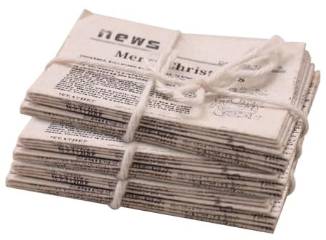 Sharplace Puppenhaus-Zeitung im Maßstab 1:12, Miniatur-Zeitung, Spielhaus, dekorative simulierte Zeitung für Club, Esszimmer, Wohnzimmer