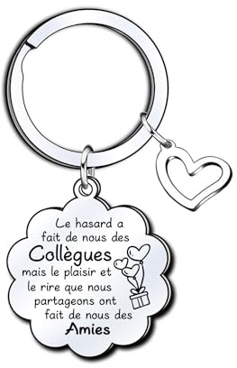 Cadeau Collègue,Collègue Porte-clés,Cadeau départ anniversaire Collègue,Cadeau de Retraite
