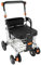 Bariatrischer Rollator, strapazierfähig, mit großem, gepolstertem Sitz, Sitzfläche, 47 cm breit, Doppelbremssystem, höhenverstellbar