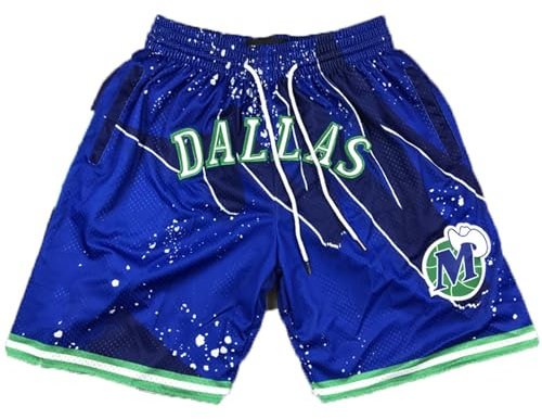 MCQOmcil Mavericks Basketballshorts for Herren, hochelastische, atmungsaktive Sporthose (Color : 3, Size : L), MCQOmcil001