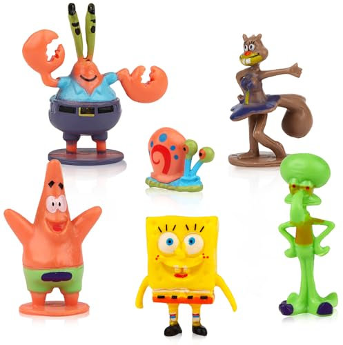 6 Stück Mini Figuren Set, Tortendeko Kinder, Figuren Tortendeko, Torten Deko Geburtstag Figur für Torte, Cake Toppers Geburtstagsgeschenk Mädchen Junge Kinder Geburtstag Party Torte Deko