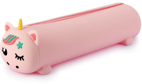 Grafoplas Pop It Silikon-Etui Einhorn Bubbles, Rosa, 21x4,5x6,5cm, Pets Einhorn