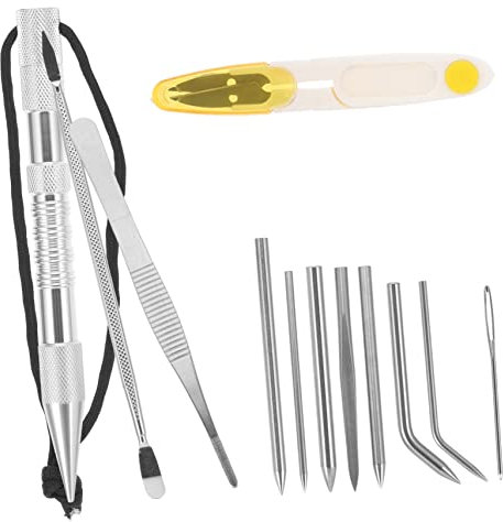 SEWACC Juego De Herramientas Tejido 100% Acero Inoxidable Proyectos De Manualidades