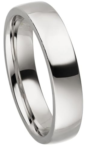 Kolibri Rings 925 Sterling Silber Ring 5mm Partnerring Ehering Freundschaftsring Unisex - Inkl. Gratis Gravur und Etui (Hochglanz Poliert)
