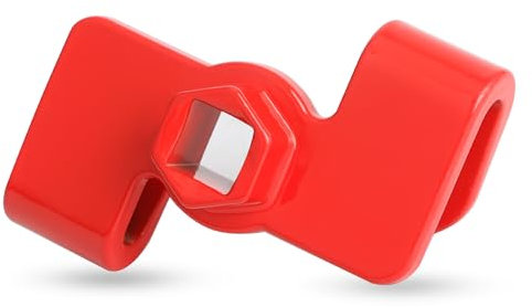 Rybtd Red Wrench Extension,Universal Wrench Extender Adapter,Extender Wrench Adapter,Wrench Extender Mechanics Tool,Wrench Extender Adaptor for 1/2 Inch Driver and 21mm Hex Driver