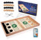 AUTERRE® Sling Puck Game - Sling Puck Spiel großes -Tisch Hockey aus Holz für Erwachsene und Kinder -Hochwertiges Sling Puck Spiel aus Holz - eBook Fast Sling Puck Spielregeln (Large)