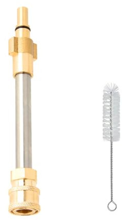 Xiciki Snow Foam Lance Adaptor with Brush, Pressure Washer Accessories, 1/4'' Quick Connect Pressure Washer Adapter, Pressure Washer Accessories for Bosch AQT, Gutter Cleaner