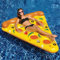 Aufblasbarer Luftmatratze Pool für Erwachsene, Aufblasbarer Pizza-Poolmatratze mit Tassenhalter Tanning Pool Groß Inflatable Sonnenpool Wasserhängematte für Pool Strand Sommerpartys