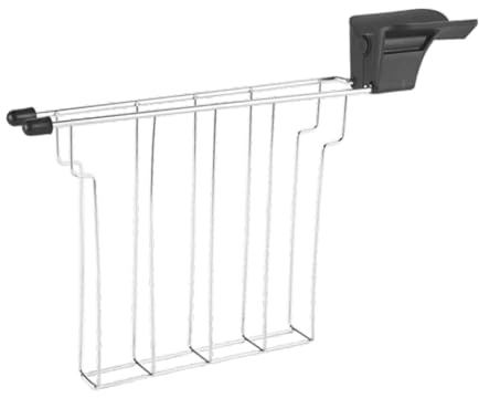 rockible Bread Loaf Holder Toaster Stand Kitchen Gadget Grill Warmer for Roasting, black