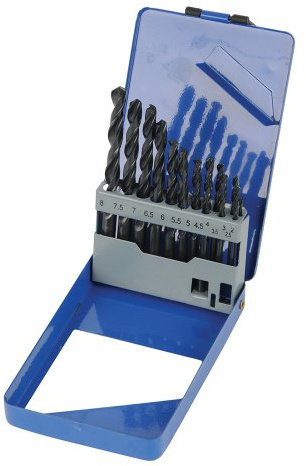 Silverline DS54 HSS-R Jobber Drill Bit Set 13pce 2 - 8 mm