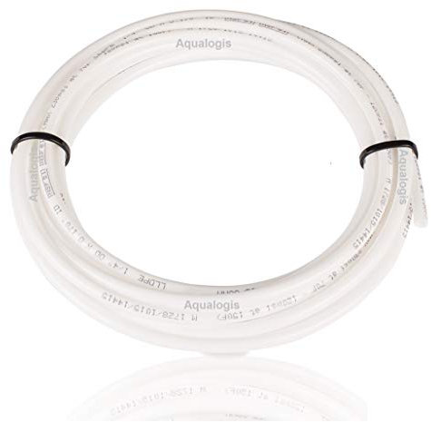 5m White Water Tube 3/8  (9.5mm outside) for Reverse osmosis systems, refrigerators, espresso coffee machines, vending machines, water filters.