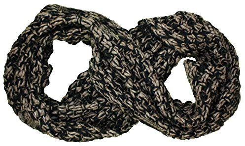 Leuchtfeuer Loopschal Alpaka Grobstrick, 30 x 70cm, schwarz