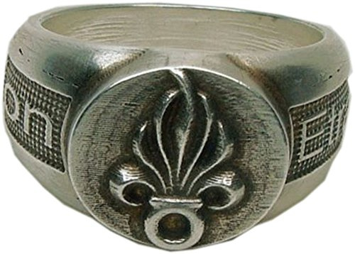 MK-Art Militaria Legionär-Ring, Motiv der Französischen Fremdenlegion, Légion Etrangère