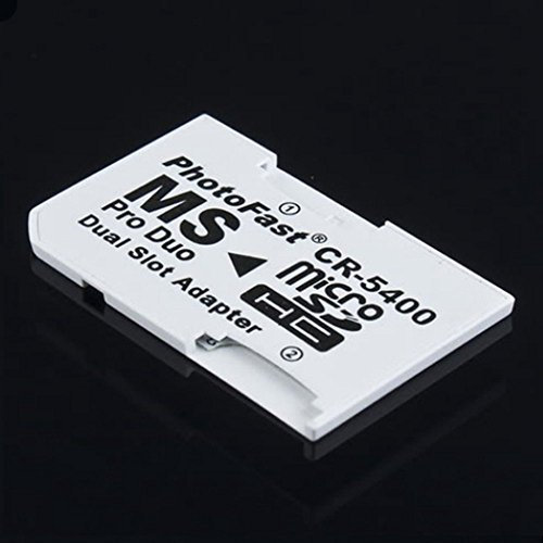 Micro SD TF to Memory Stick MS Pro Duo For PSP 1000/2000 / 3000 Card Dual 2 Slot Adapter Converter CR-5400 CR5400