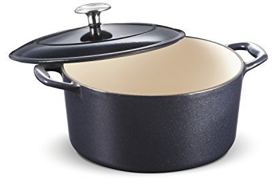 Tramontina Enameled Cast Iron Covered Skillet, 10-Inch, Gradated Red