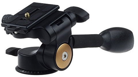 zctl 360 ° Metall Kamera Stativ Kugelkopf Heavy Duty mit Schnellwechselplatte 1/4 3/8 Schraube Max. Traglast 20 kg für Canon Nikon Sony und mehr DSLR Kamera Camcorder Stative und Einbeinstative