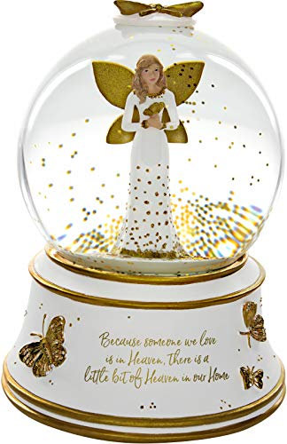 Pavilion Gift Company Schneekugel mit Musik, 14 cm, goldfarben