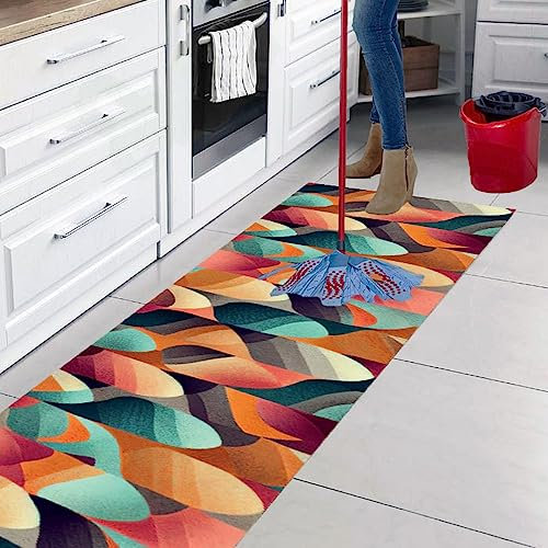 parpyon® Tappeto cucina Antiscivolo Lavabile Alby Nuova passatoia al metro ANTIMACCHIA e ANTISFILO tappeti cucina, bagno salotto moderno runner Italia