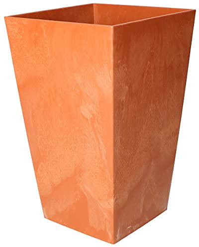 KOTARBAU® Macetero Cuadrado, 125x200 cm, Efecto hormigón, Macetero Terracota, Macetero para Plantas, Macetero de plástico, Tiesto Decorativo, Macetero de Interior y Exterior