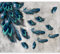 murando - Vlies Fototapete Pfauenfeder 400x280 cm Vlies Tapeten Wandtapete XXL Moderne Wanddeko Design Wand Dekoration Wohnzmmer Schlafzimmer Büro Abstrakt Natur Betonoptik bunt blau n-C-0358-a-a