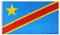 Stormflag Flagge Kongo, 90 x 150 cm, kongolesische Flagge, 3 x 5 m, Polyester, Pongee, 90 g, doppelt genäht