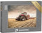 puzzleYOU: Puzzle 1000 Teile „Roter Traktor bei der Feldarbeit“ – aus der Puzzle-Kollektion Fahrzeuge, Traktoren, Landwirtschaft