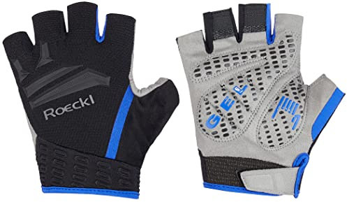 Roeckl Iseler Fahrradhandschuhe kurz schwarz/blau 2022 Größe:6.5