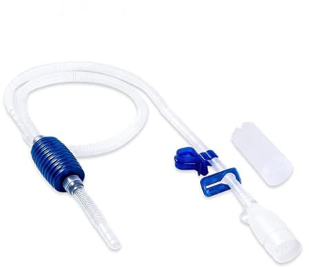 Siphon de Gravier pour Aquarium Changeur d'eau Rapide avec Pince de contrôle du débit Pompe Manuelle Outils de Nettoyage pour Aquarium Aspirateur pour Drainer et remplacer l'eau Rapidement.