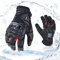Vgo... 1Paar Motorradhandschuhe, Racing-Handschuhe, Anti-Schock, Knöchelschutz, Outdoor-Handschuhe, Vollfinger-Touchscreen, Heavy-Duty, 0℃/32°F (GA5179FLWP)