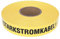 PremSecure Trassenwarnband Achtung Starkstromkabel 250m Trassenband Warnband Trassierband Erdkabel 40mm breit 0,15mm stark schwarz gelb kurz