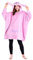 Disney Stitch Kapuzenpullover Damen Oversize Hoodie Decke mit Ärmeln Sherpa Weiche Warme und Komfortable Geschenke für Frauen Teenager (Rosa Angel)
