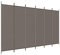 vidaXL Paravent 6-TLG. Raumtrenner Raumteiler Trennwand Umkleide Sichtschutz Spanische Wand Wohnzimmer Schlafzimmer Anthrazit 300x220cm Stoff