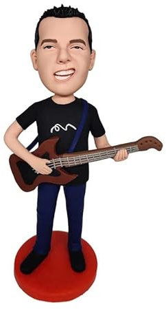 Mydedor Custom Man Playing Guitar Bobblehead, Einzigartige Figur, Custom Wackelköpfe, Figuren, Personalisierte Puppe