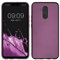 kwmobile Case kompatibel mit Huawei Mate 20 Lite Hülle - Schutzhülle aus Silikon metallisch schimmernd - Handyhülle Metallic Lavendel