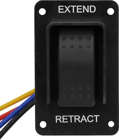 387874 Interruttore jack stabilizzatore elettrico RV con cablaggio di ricambio compatibile con martinetti ad alta velocità Lippert, impermeabile IP66