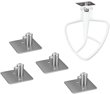 XSGXS Stand Mixer Attachment Holders Compatible with Kitchenaid Mixer Attachments Accessories,Stainless Steel Hook(4 Pack)