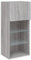 vidaXL Mueble para TV con Luces LED Gris Sonoma 40,5x30x90 cm